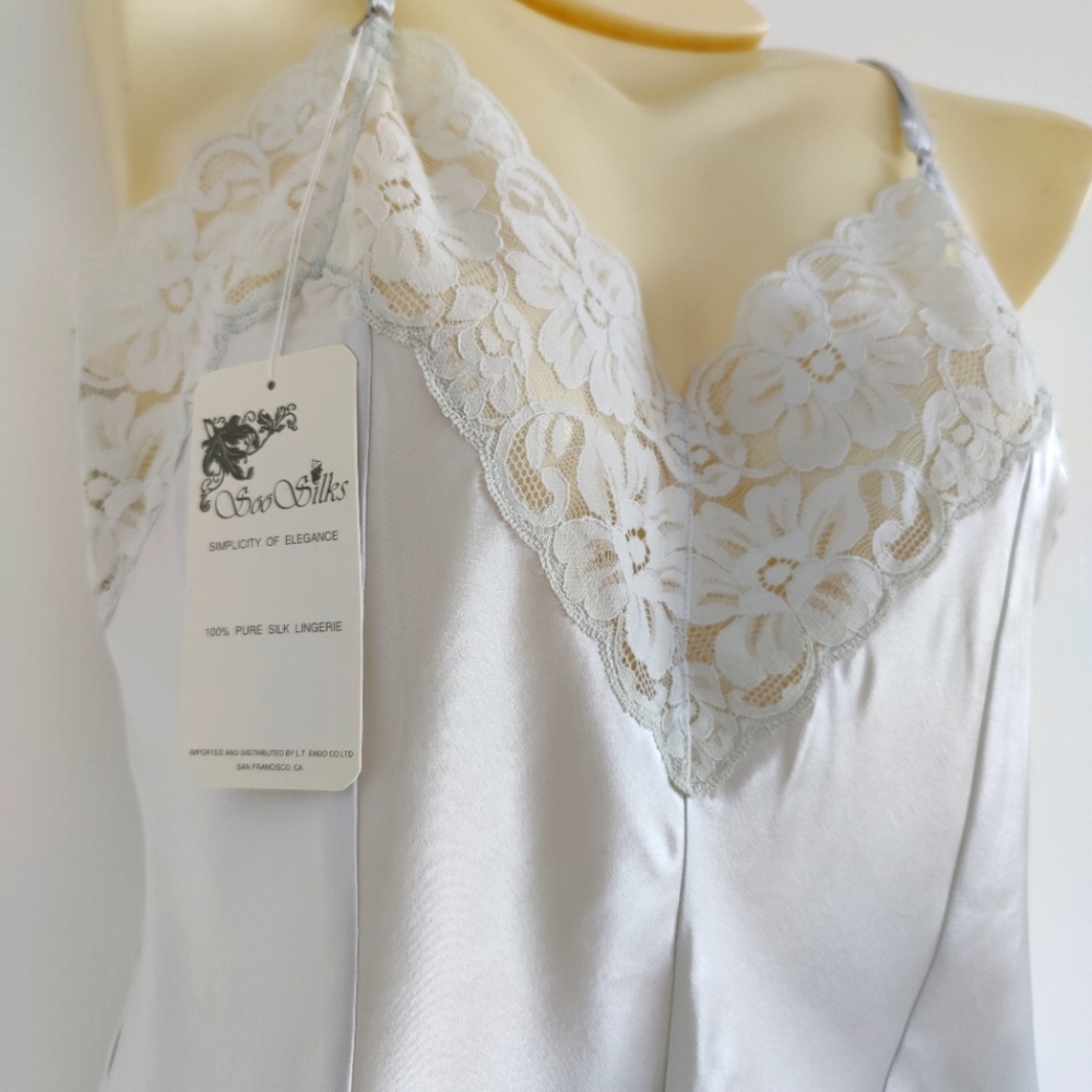 NWT Silk Lingerie Romper | Satin Bodysuit/Playsuit- Gray - Picture 2 of 5